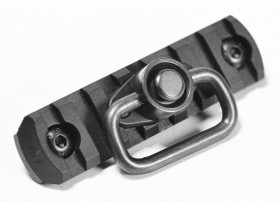 M-LOK Plate with QD Sling Swivel Black